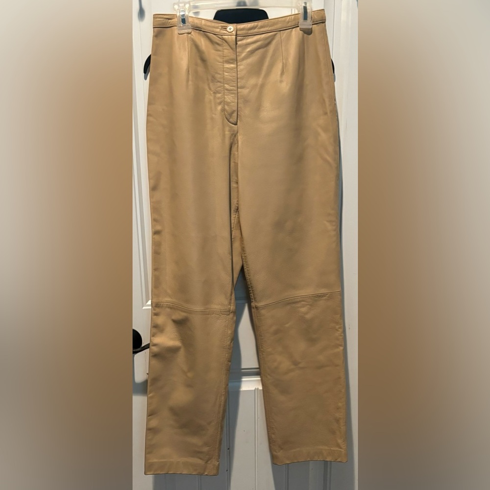 Mixit size 10 tan leather pants
